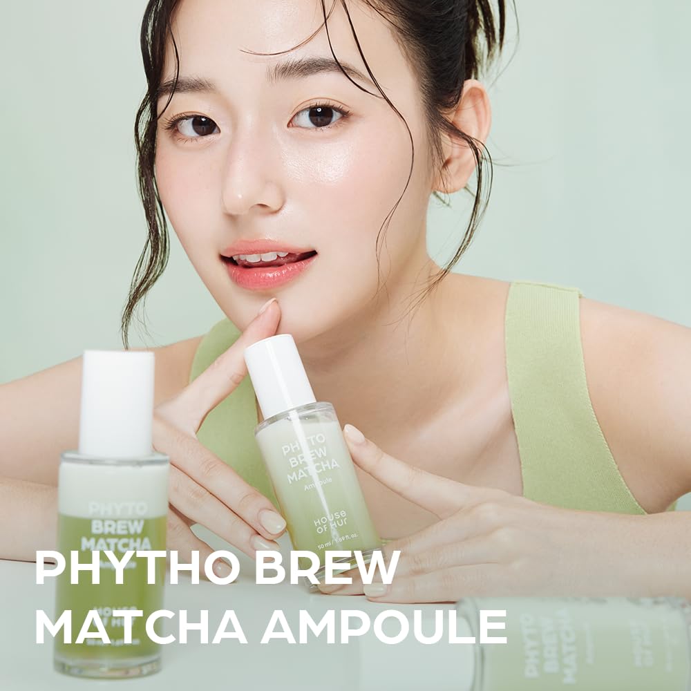 House of Hur Phyto Brew Matcha Ampoule — Lightweight Hydration & Dewy Glow (50 ml / 1.69 fl oz)