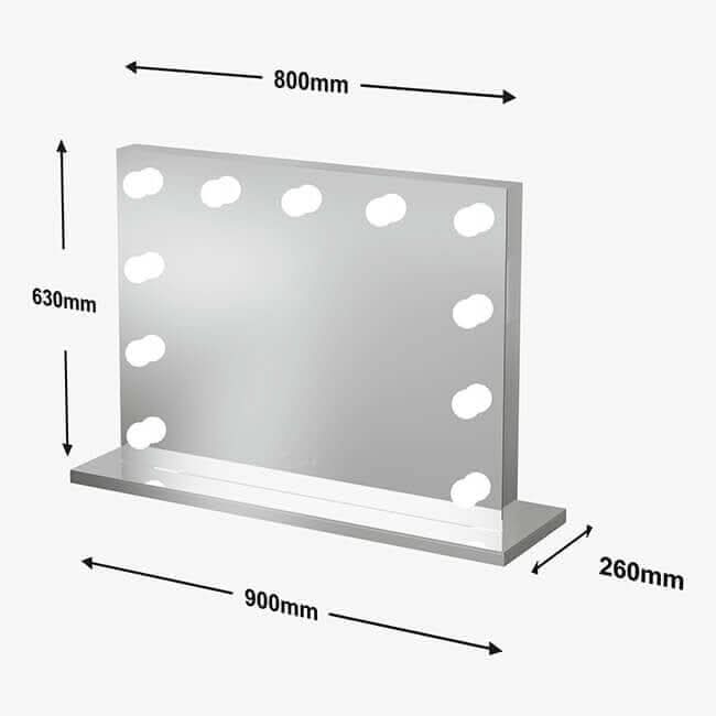 Hepburn Hollywood Mirror 80x60cm