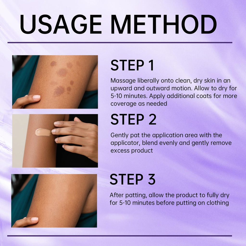 Body Coverage Perfector with Brush — Waterproof Leg & Body Makeup by HRTTUO