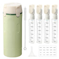 HSXCCL 4-in-1 Travel Dispenser Bottles | Refillable, Spill-Proof & Space-Saving for Vacation or Business Trips
