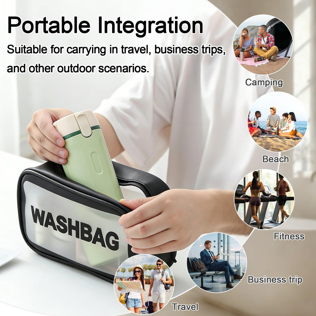 HSXCCL 4-in-1 Travel Dispenser Bottles | Refillable, Spill-Proof & Space-Saving for Vacation or Business Trips