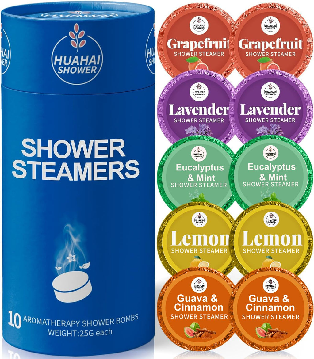 HUAHAI SHOWER Shower Steamers 10 Pack Aromatherapy – Relaxation Gift Set