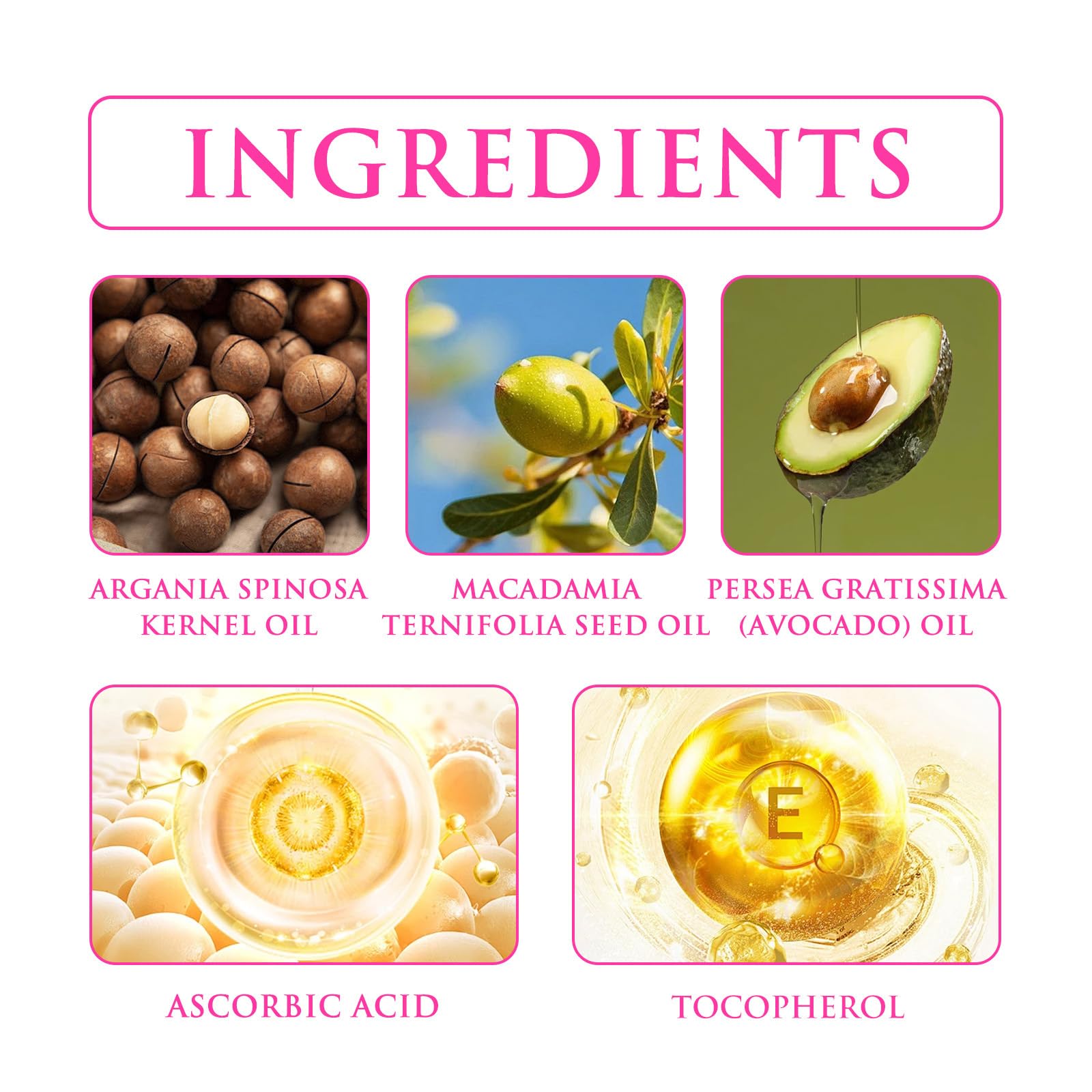 HuaQing 2-Box Hair Treatment Serum Oil Capsules – Macadamia & Avocado Oils