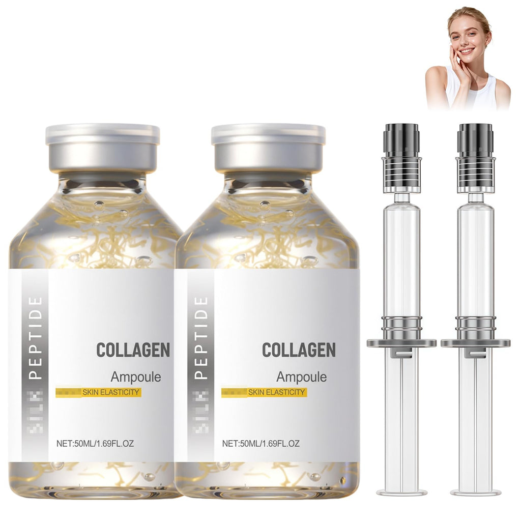 Huatinent SilkPeptide Intensive Lifting Ampoule – 2x100ml Collagen Peptide Serum for Firming & Hydration