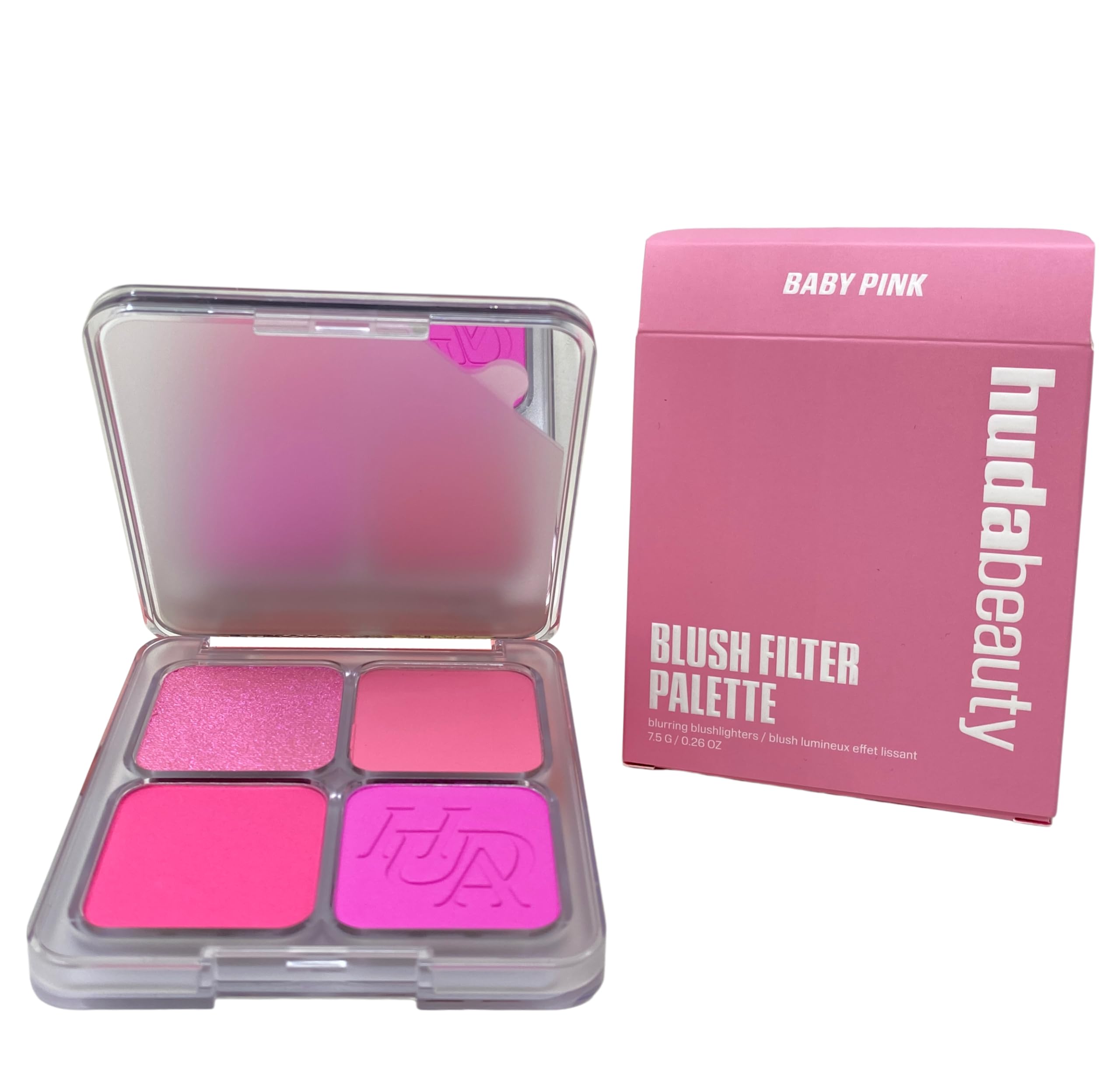 Huda Beauty Blush Filter Blurring Blushlighters Palette – Baby Pink (Limited Edition) 7.5 g