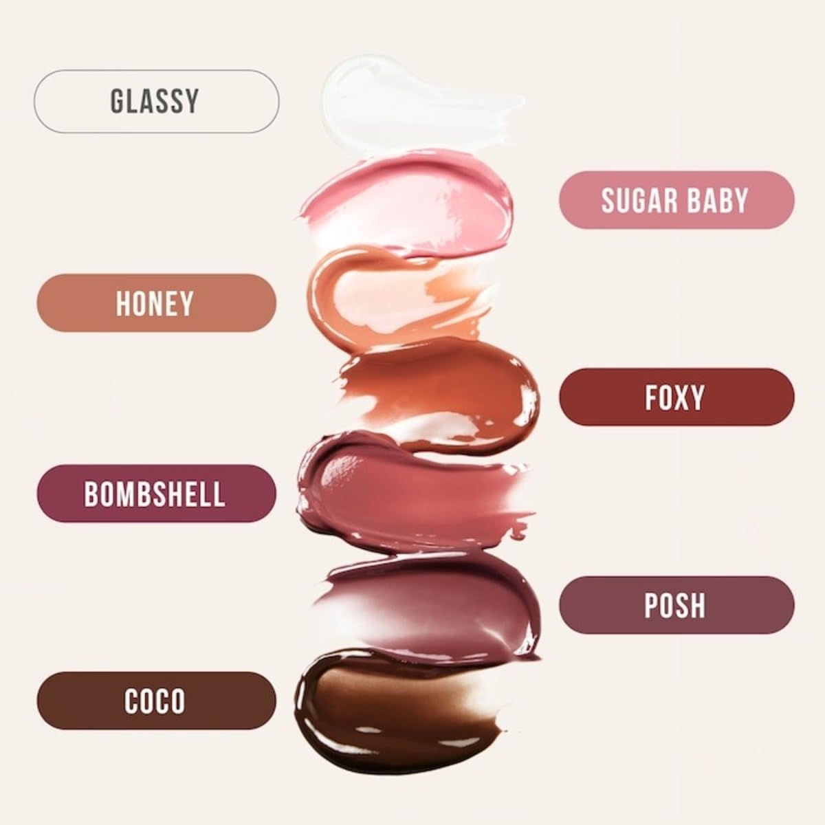 Huda Beauty Faux Filler Extra Shine Lip Gloss Foxy – Caramel Brown