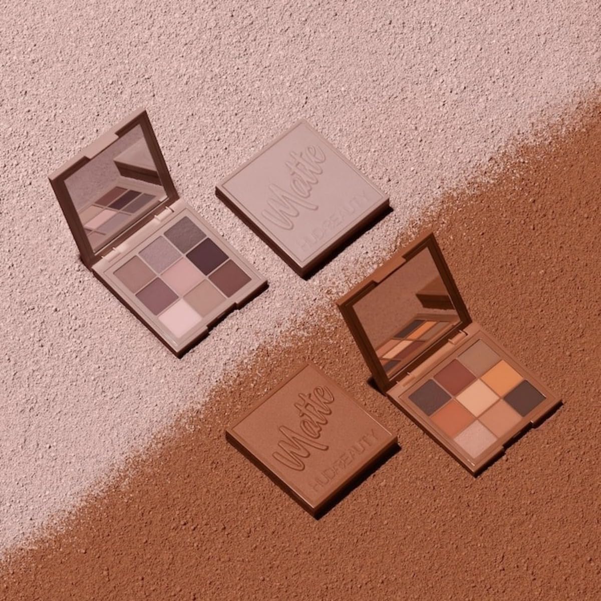 Huda Beauty Matte Obsessions: Cool Matte Eyeshadow Palette – Velvety, Travel-Ready Shades