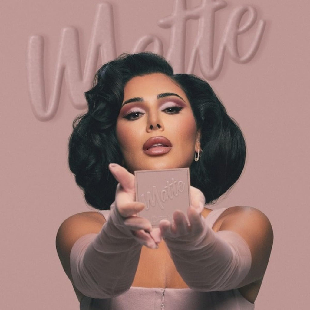 Huda Beauty Matte Obsessions: Cool Matte Eyeshadow Palette – Velvety, Travel-Ready Shades