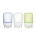 humangear GoToob+ 3-Pack (Small) | Refillable Silicone Travel Bottles with Locking Lid | 1.7 fl oz
