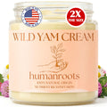 Humanroots Wild Yam Cream for Menopause & PMS — Organic, Unscented 4 oz