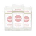 HUMBLE BRANDS Aluminum-Free Deodorant – Moroccan Rose, 3 Pack, Vegan & Cruelty-Free, Sensitive Skin