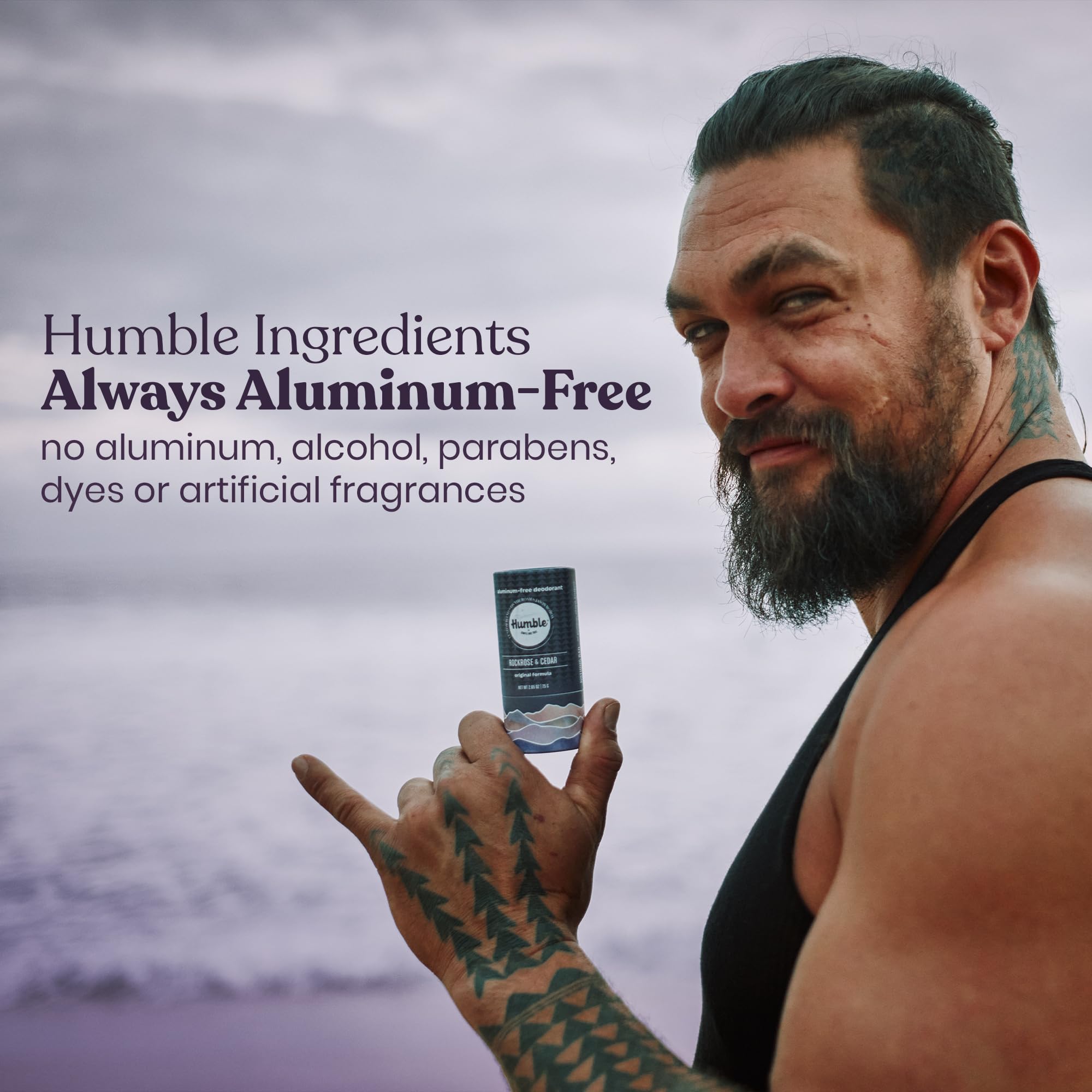 Humble Rockrose & Cedar Deodorant 3 Pack | Aluminum-Free, Plastic-Free