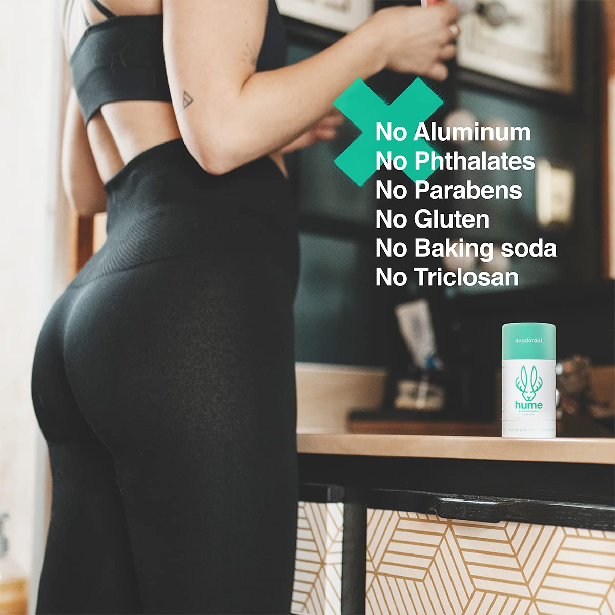Hume Supernatural Probiotic Roll-On Deodorant – Aluminum-Free, Plant-Based, Desert Bloom