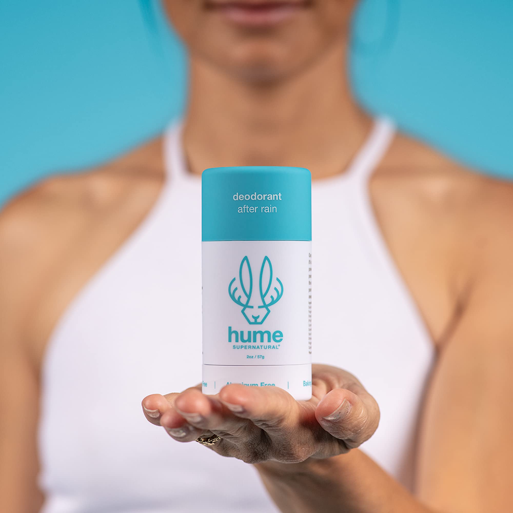 Hume Supernatural Aluminum-Free Deodorant – Probiotic, Plant-Based, After Rain