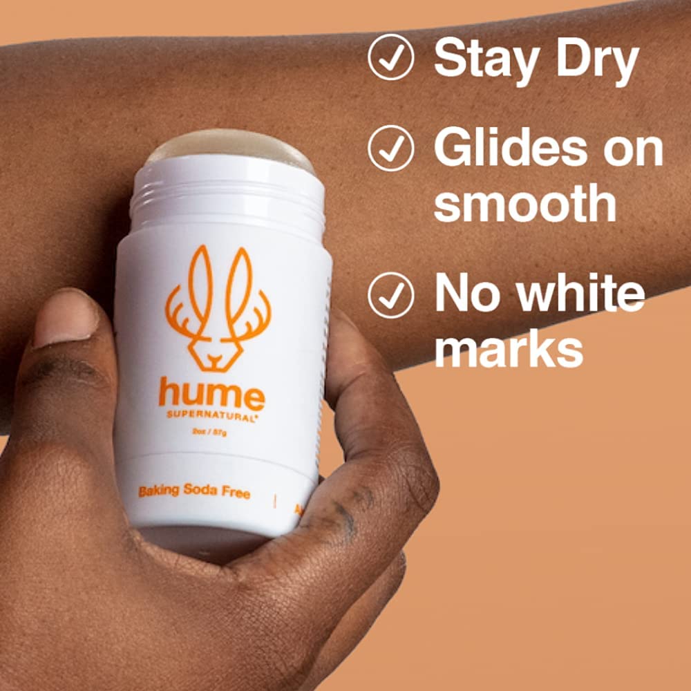 Hume Supernatural Aluminum Free Deodorant – Amber Woods, Probiotic & Plant-Based (1-Pack)