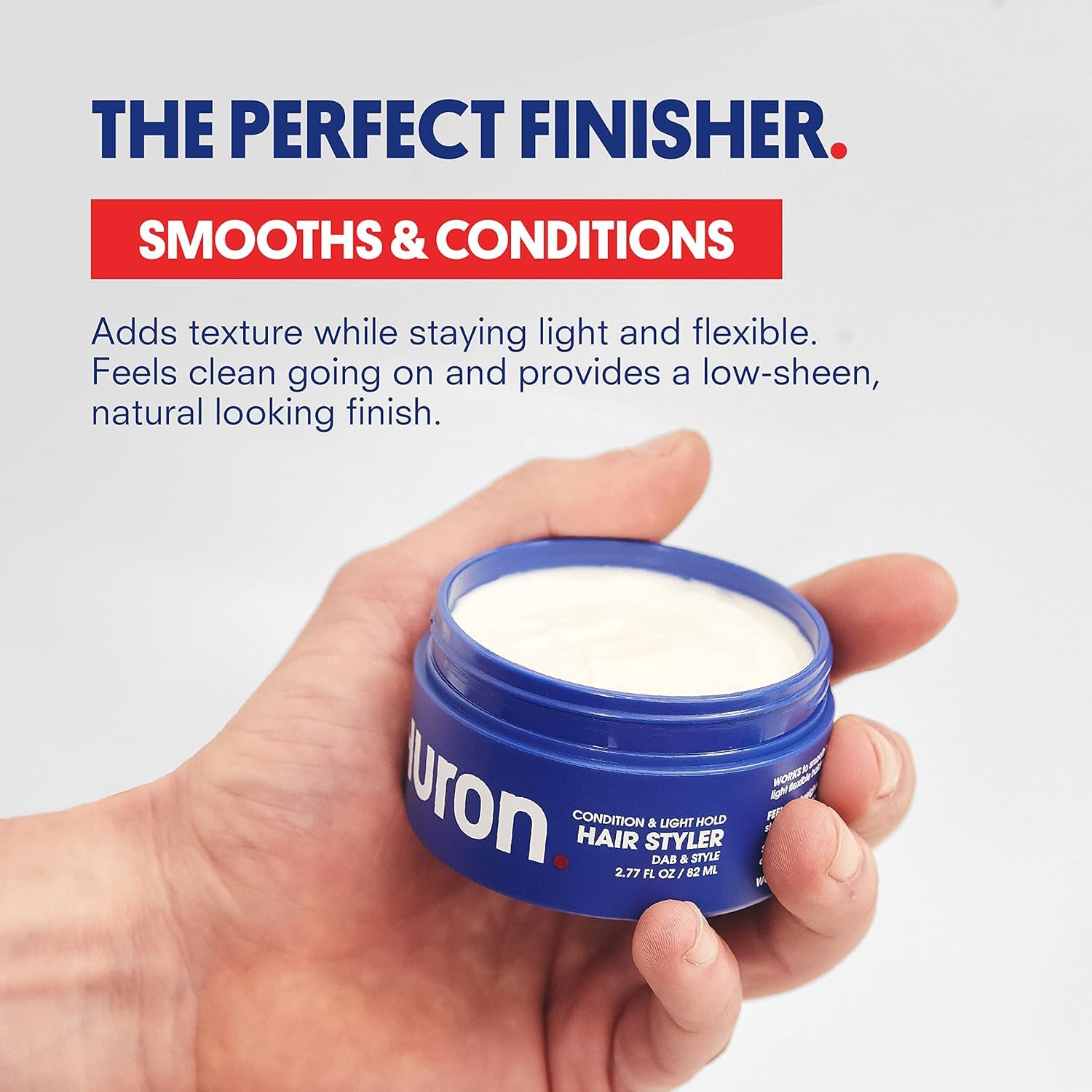 Huron Clean Citrus Woods Hair Styler – Lightweight Conditioning Pomade with Matte Finish (2.7 oz)