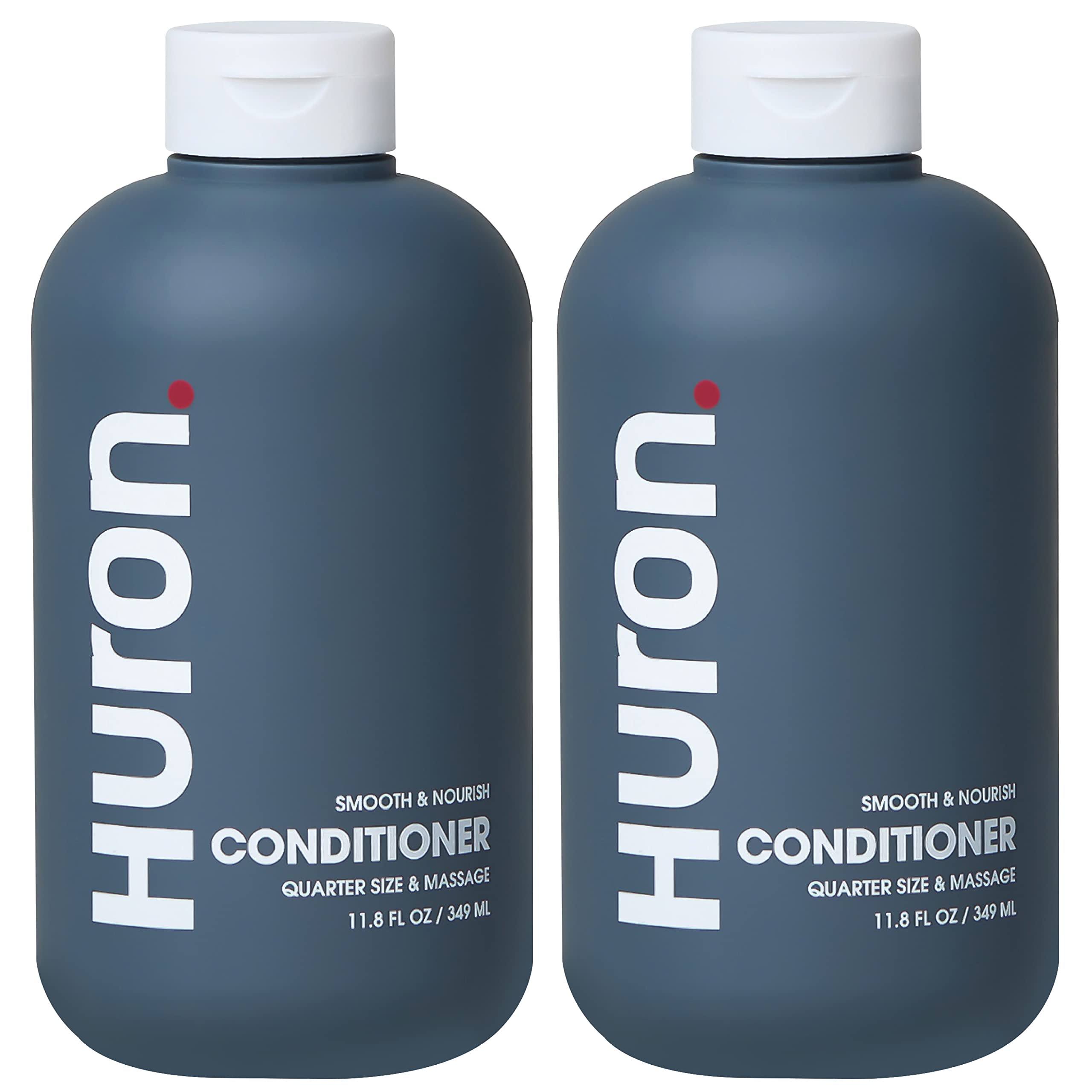 Huron Men’s Conditioner – Lightweight Hydrating Formula, Frizz Reduction, Shine – 100% Vegan & Cruelty-Free – 11.8 Fl Oz (2-Pack)