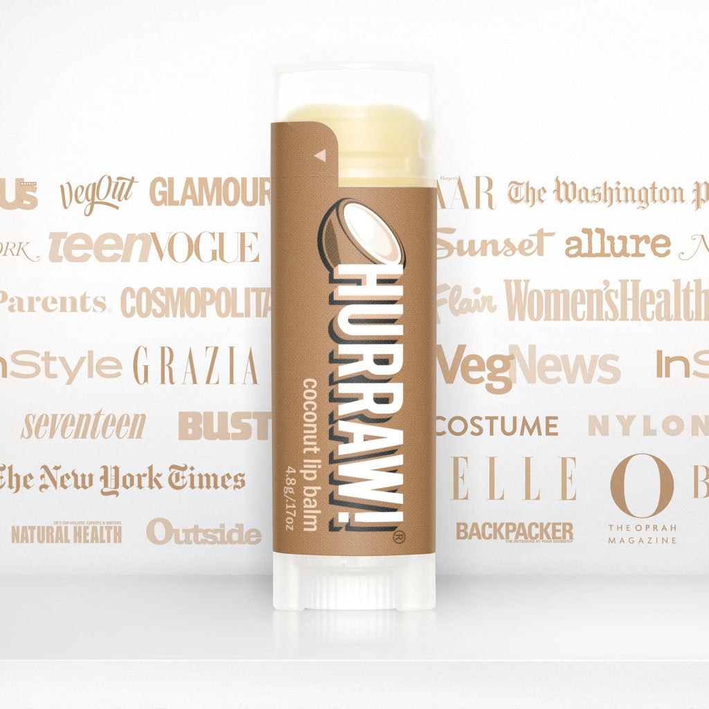 Hurraw! Coconut Lip Balm – 2 Pack | Organic, Vegan, Cruelty-Free, Gluten Free | Made in USA