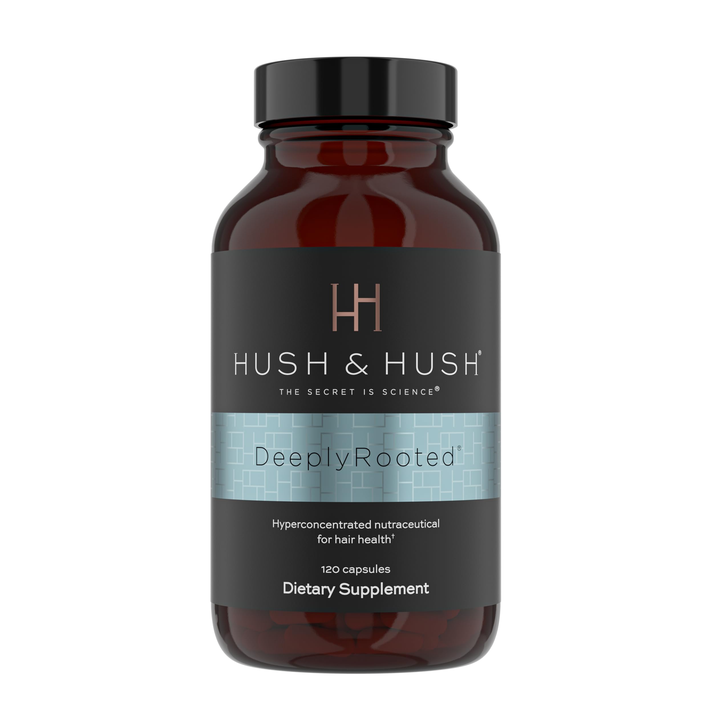 Hush & Hush DeeplyRooted Hair Supplement – Stronger, Healthier Hair (120 Capsules)