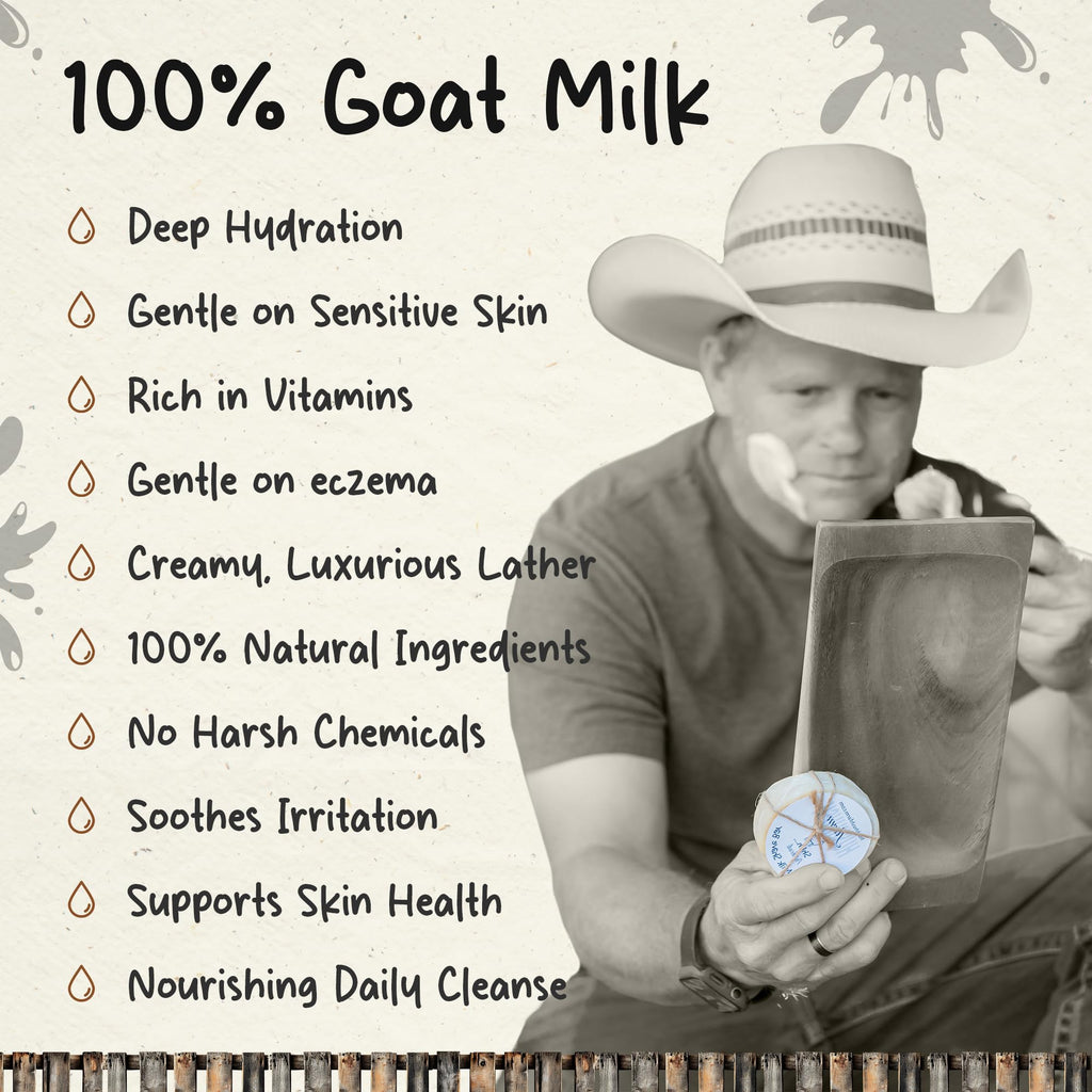 HushHush Farm Shaving Soap for Men – Goat Milk, Olive Oil & Cocoa Butter | 3-Pack (Patchouli, Tea Tree, Lavender Mint)