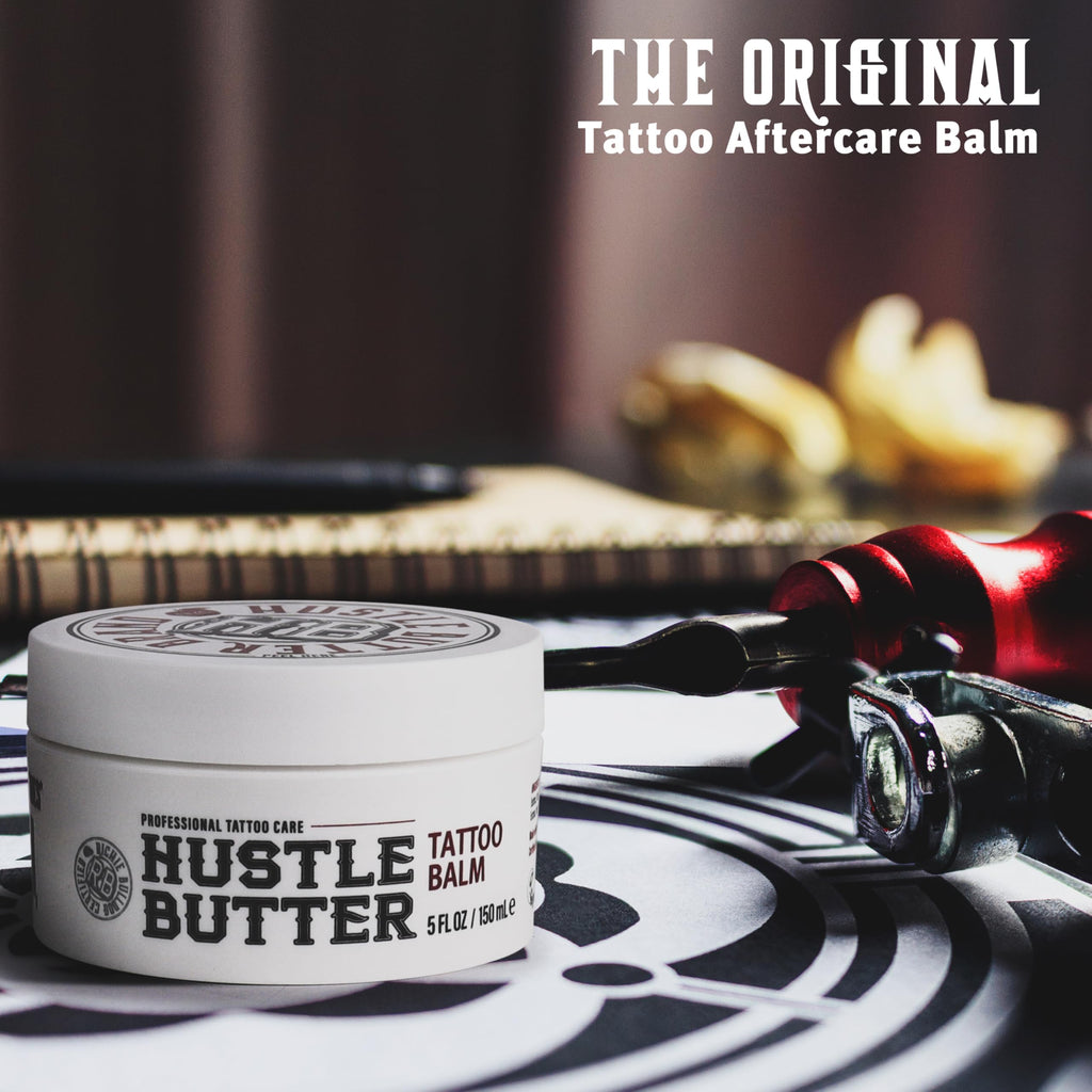 Hustle Butter Deluxe Tattoo Balm – Vegan, Petroleum-Free, 5 oz (2 Pack) – Before, During & After Care