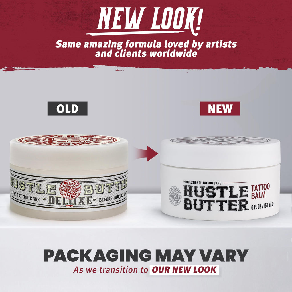Hustle Butter Deluxe Tattoo Balm – Vegan, Petroleum-Free, 5 oz (2 Pack) – Before, During & After Care