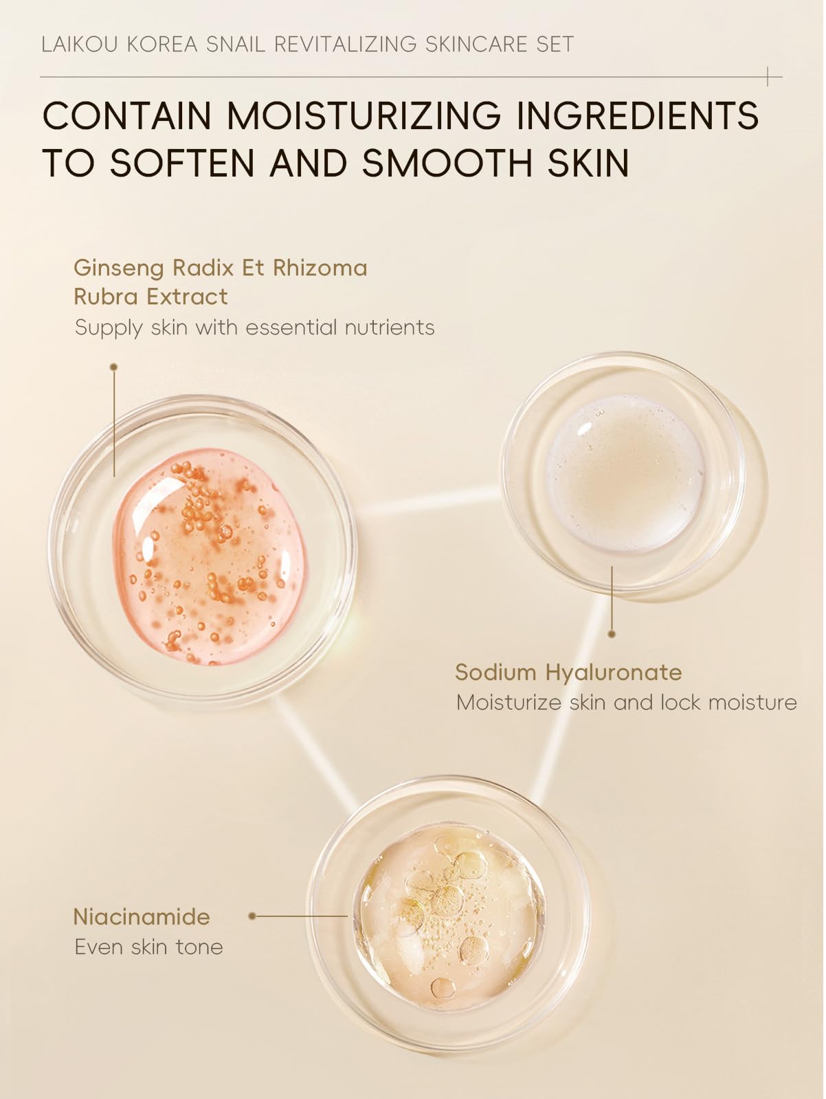 HXLYBD Korean Snail Essence Skincare Kit – 5-Piece Gift Set for All Skin Types