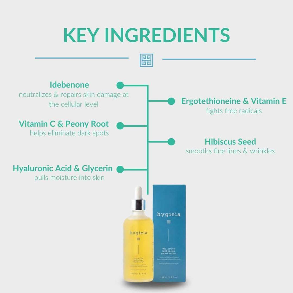 Hygieia + Bio-Active Idebenone Serum with Liposomal Delivery – Anti-Aging & Firming