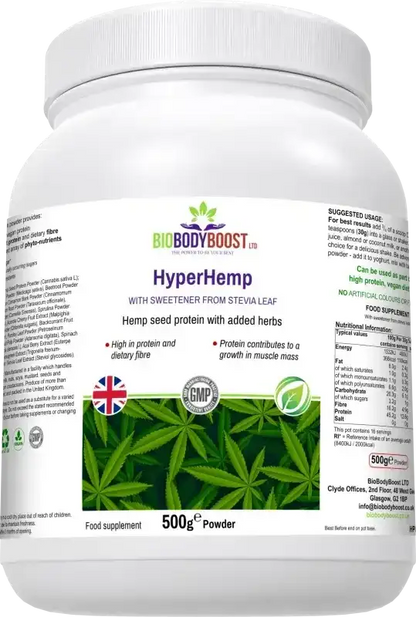 Hyper Hemp Vegan Hemp Seed Protein Powder UK