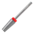 HYTOOS Flat Top 5 in 1 Nail Bit – Tungsten Carbide Cross Tapered 3/32 Shank, 2-Way Rotation