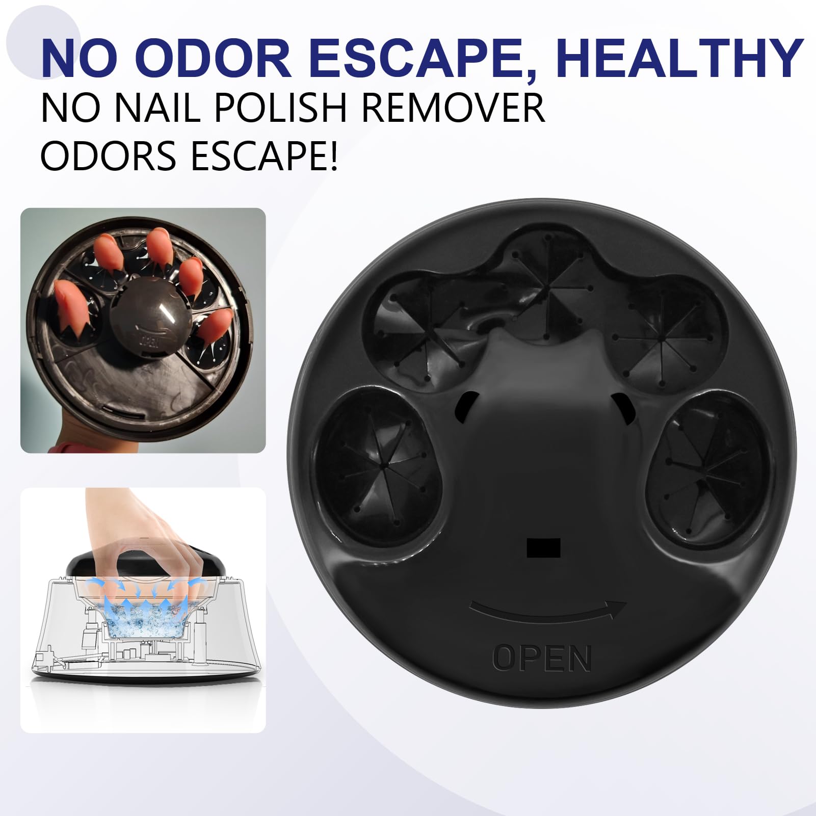IBN G Electric Nail Soaking Bowl – 50% Faster Gel & Nail Soak Off with Gold Cuticle Pushers