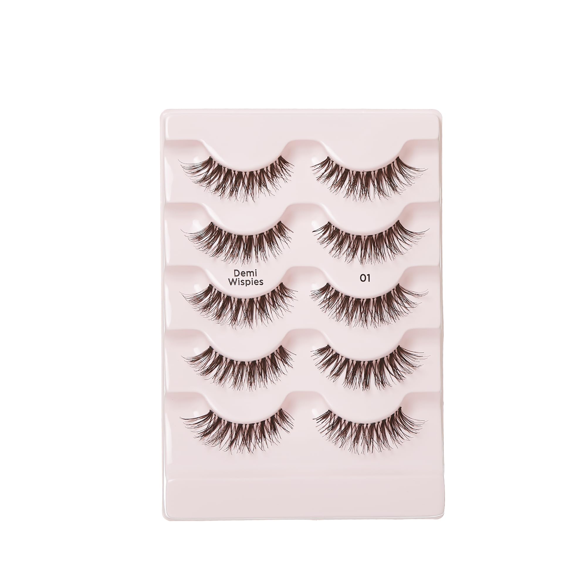i•ENVY Demi Wispies Lashes – 30 Pairs (6 Pack), 100% Human Hair, Lightweight & Reusable