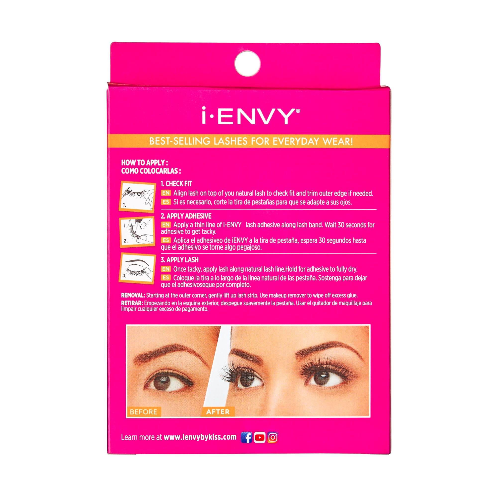 i•ENVY Demi Wispies Lashes – 30 Pairs (6 Pack), 100% Human Hair, Lightweight & Reusable