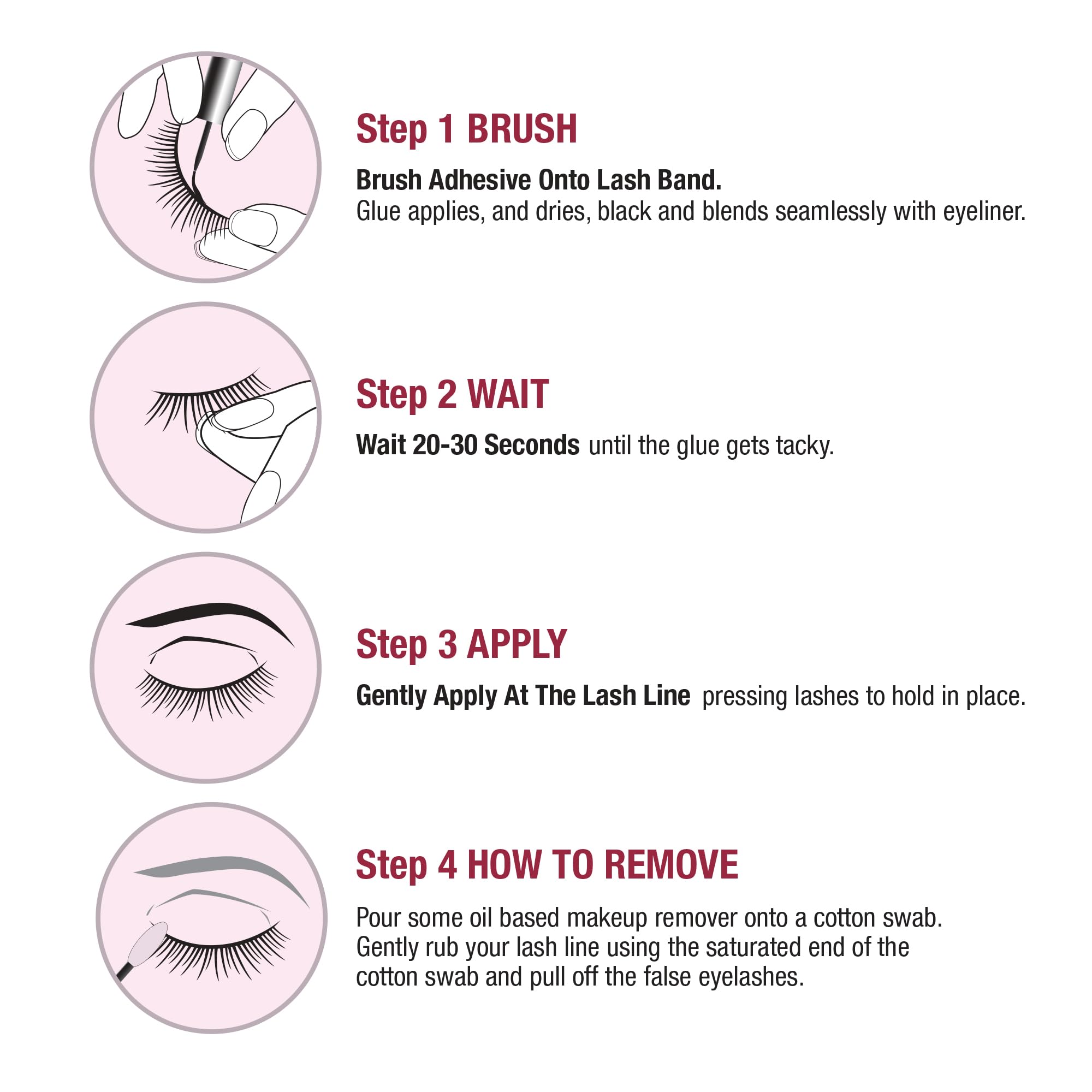 i•ENVY Super Strong Hold Eyelash Adhesive | Waterproof, Latex-Free, 48-Hour Lash Glue with Brush-On Applicator (Clear, 36-Pack)