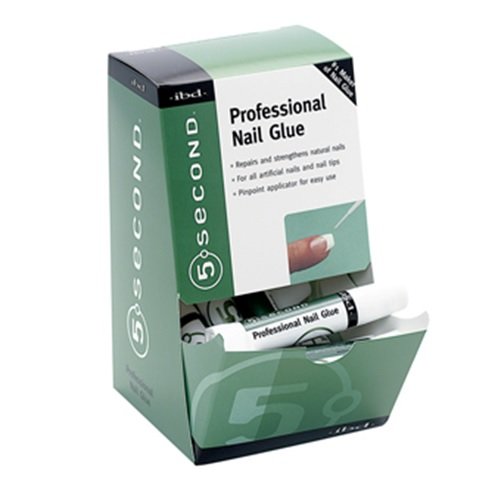 IBD 5 Second Professional Nail Glue – 0.07 oz, Pack of 10 | Quick-Dry Adhesive