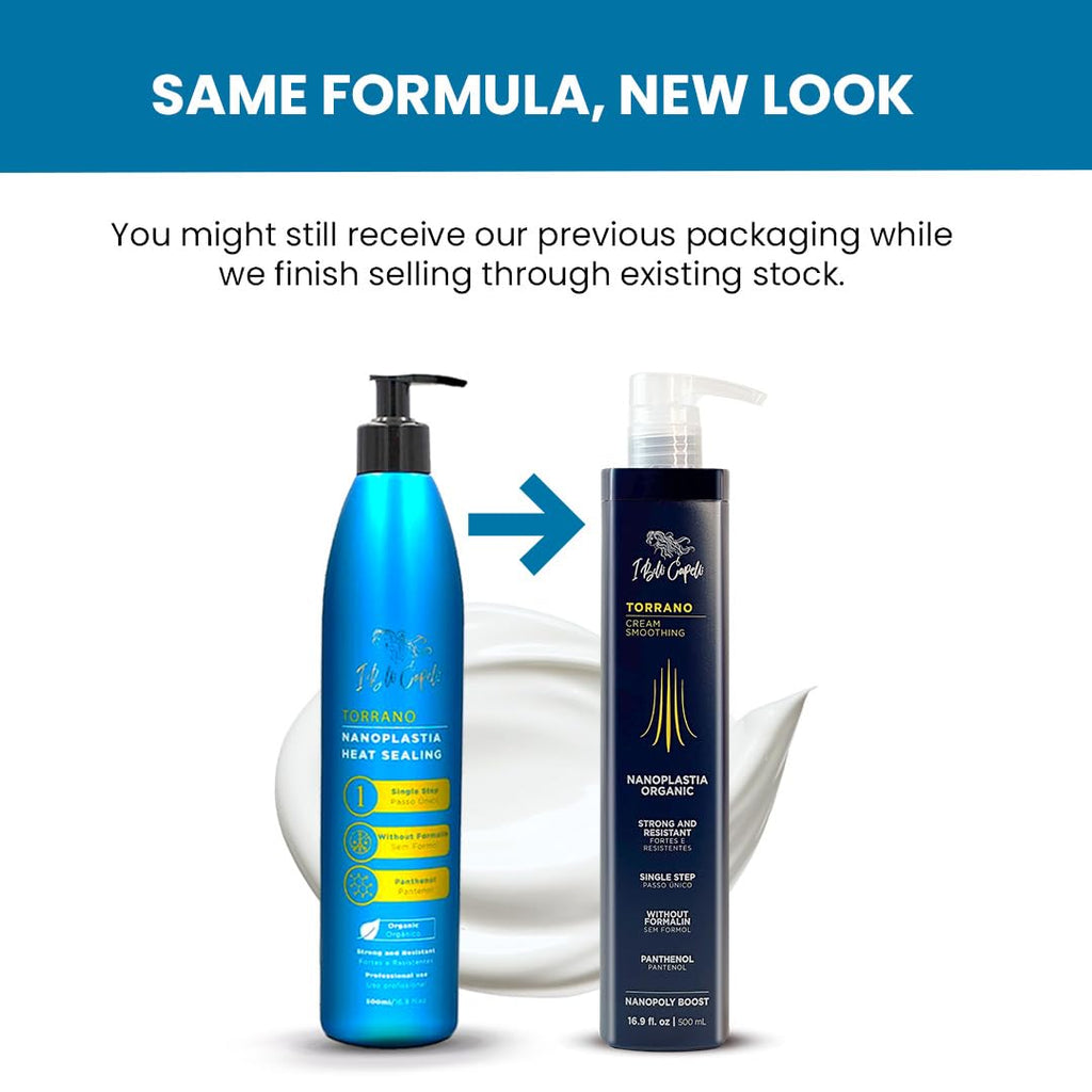 I Belli Capelli Torrano Keratin Treatment Kit – Formaldehyde-Free Nano Straightening with B-tox (2 Pack)
