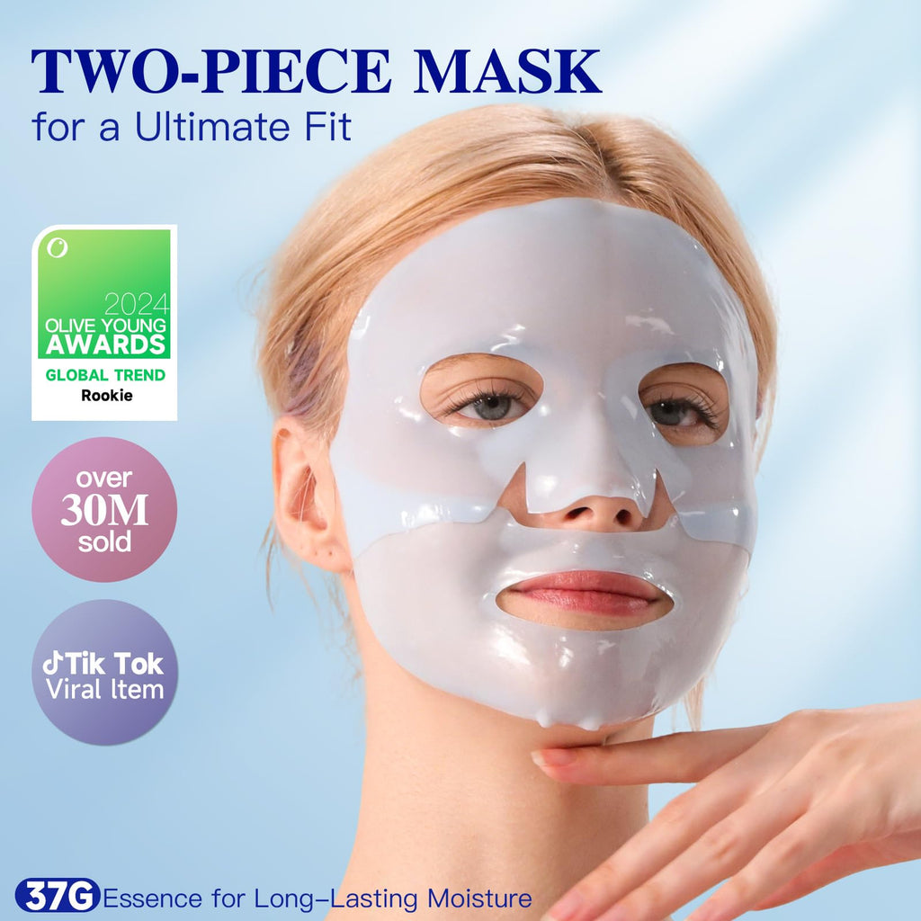 ICIKOL Deep Hydrolyzed Collagen Mask 4-Pack – Age-Defying Sheet Mask with Peptides & Hyaluronic Acid