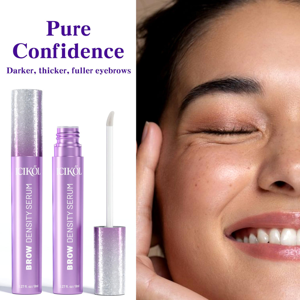ICIKOL Eyebrow Growth Serum – 8ml Value Size, Vegan & Prostaglandin-Free