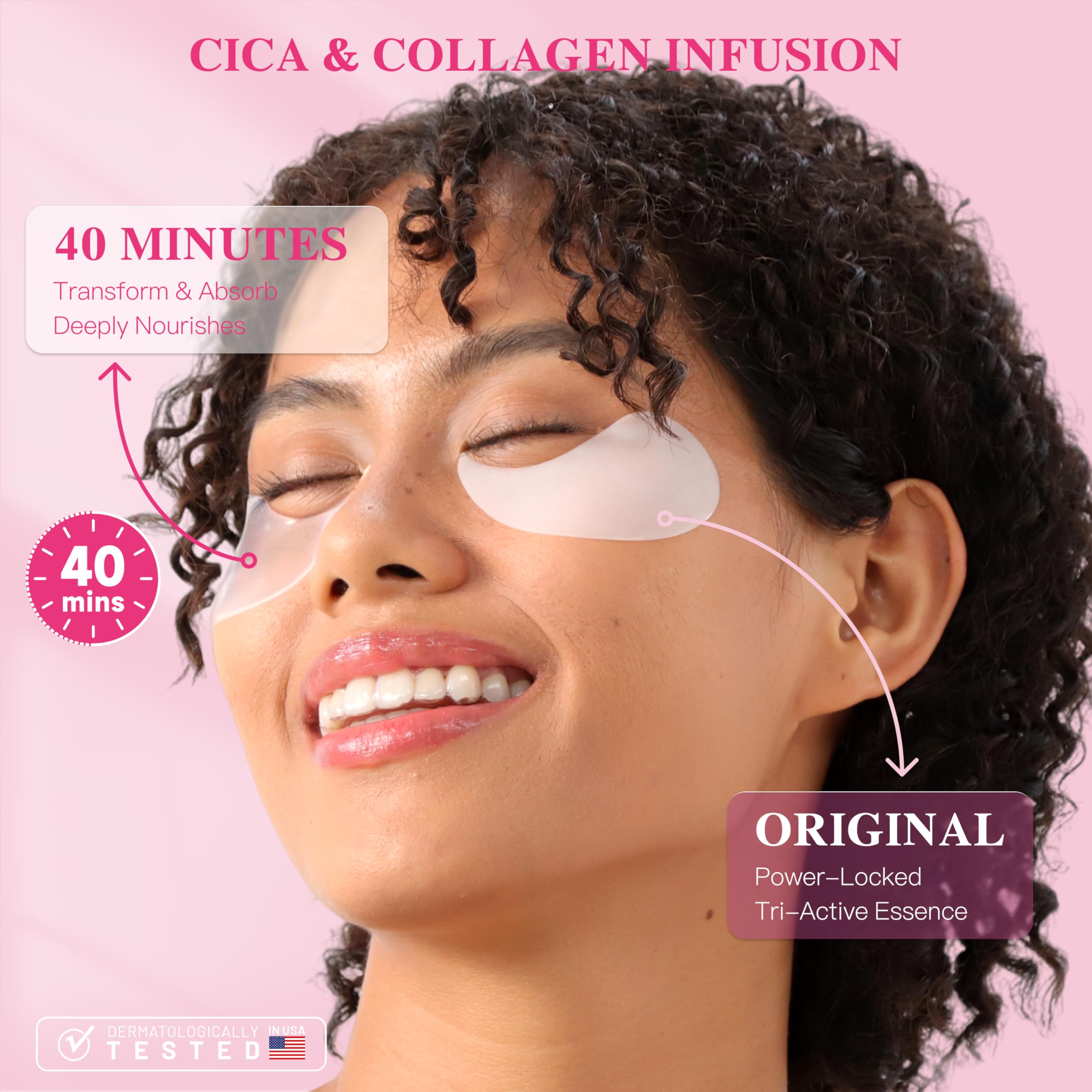 ICIKOL Under Eye Patches with Collagen – Deep Hydration Hydrogel Mask for Puffy Eyes & Dark Circles (30 Pairs)