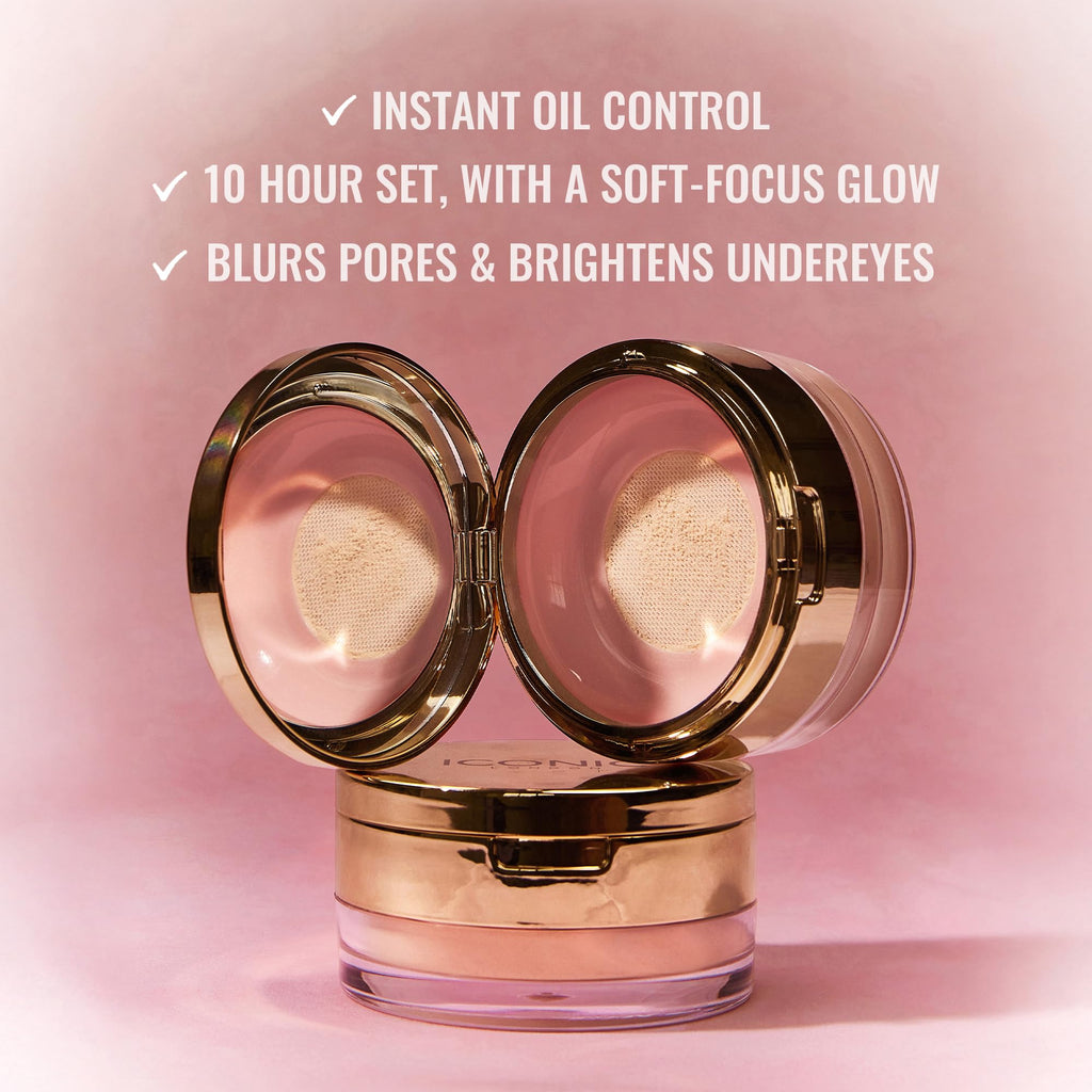 ICONIC LONDON Velvet Blur Translucent Setting Powder | Hydrating, Weightless Matte Finish