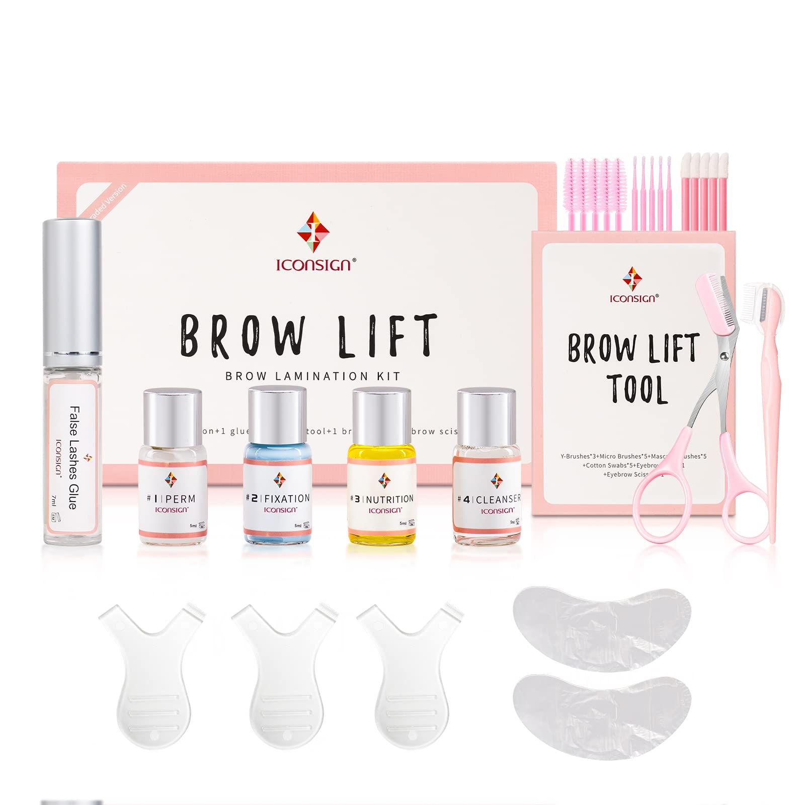ICONSIGN Brow Lamination Kit – Professional Semi-Permanent Eyebrow Lift for Fuller Brows