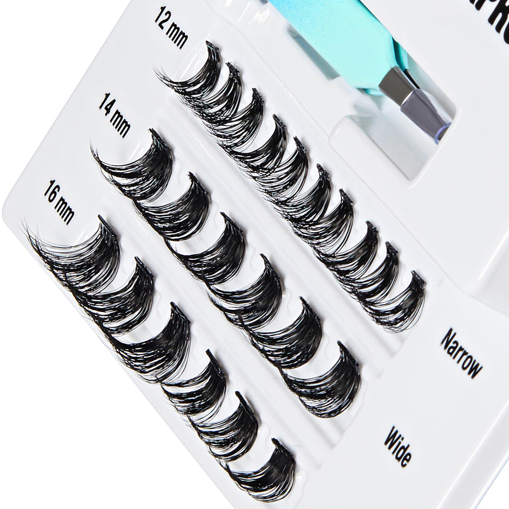 i•ENVY Press&Go Waterproof Self-Adhesive Lashes — No Glue, 22 Reusable Clusters
