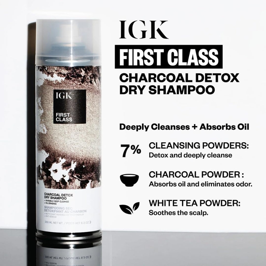 IGK First Class Dry Shampoo + Antisocial Dry Hair Mask Set | Volume, Freshness + Hydration