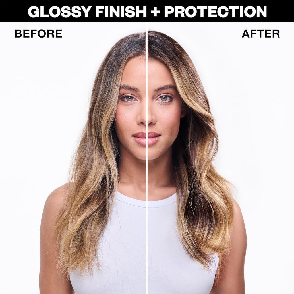 IGK Disco Disco Clear Gloss Hair Shine Spray — 5.3 oz + 2.1 oz Travel Size Pack | Lightweight, High-Shine Finish