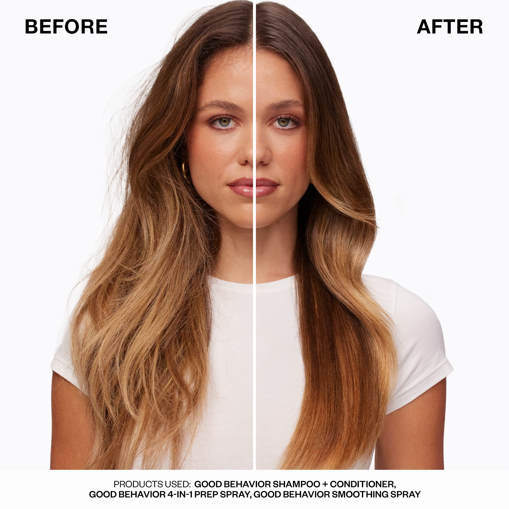IGK GOOD BEHAVIOR Ultra Smooth Conditioner Liter | Frizz Control, Hydration & Shine | Vegan + Cruelty-Free | 33.8 oz