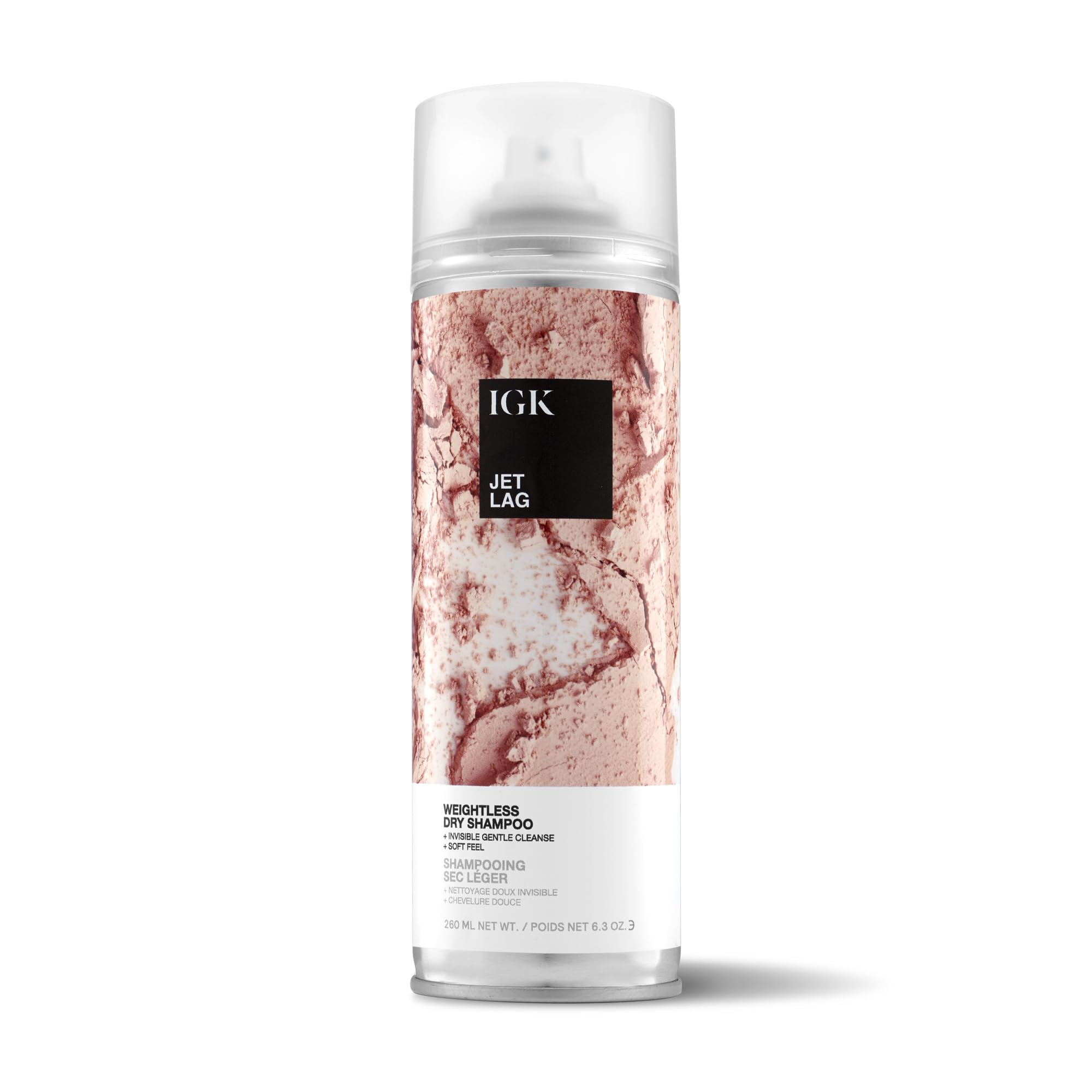 IGK Jet Lag Invisible Dry Shampoo – Weightless Refresh for Fine Hair | Vegan & Cruelty-Free | 6.3 Oz