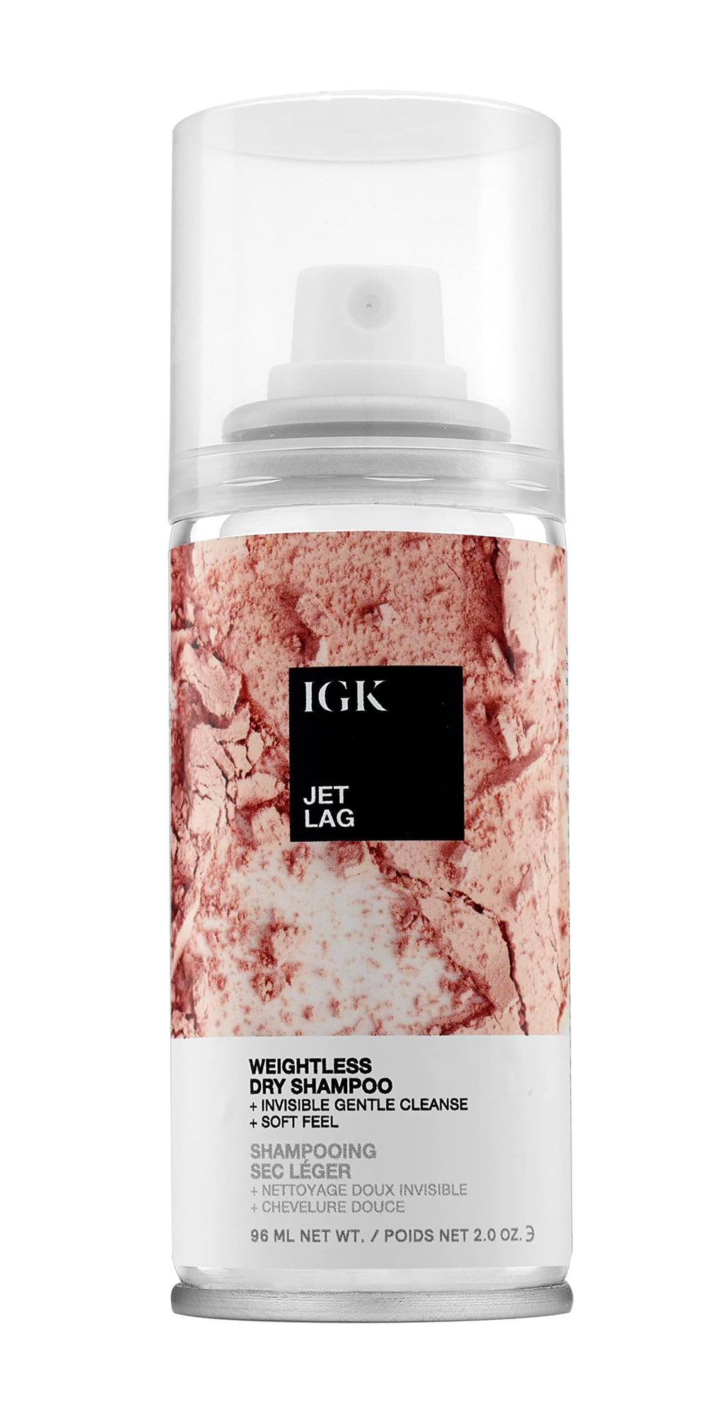 IGK Jet Lag Invisible Dry Shampoo Travel — Weightless Refresh for Fine Hair | Vegan & Cruelty-Free | 2 oz