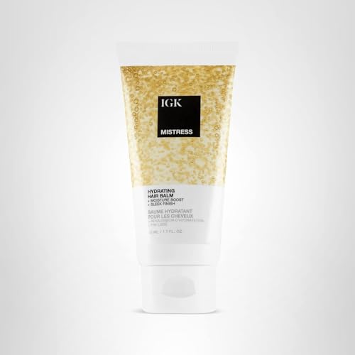 IGK Mistress Hydrating Hair Balm Travel — Lightweight Frizz Control & Shine (1.7 oz) | Vegan Cruelty-Free
