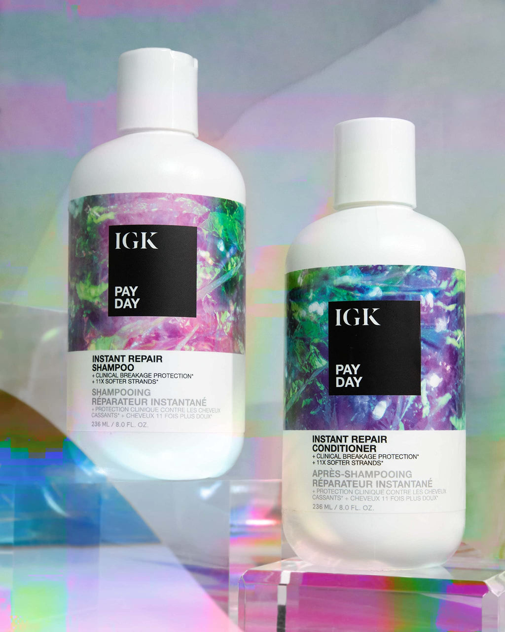 IGK PAY DAY Instant Repair Shampoo | Bond-Building + Vegan Silk | 8 Oz