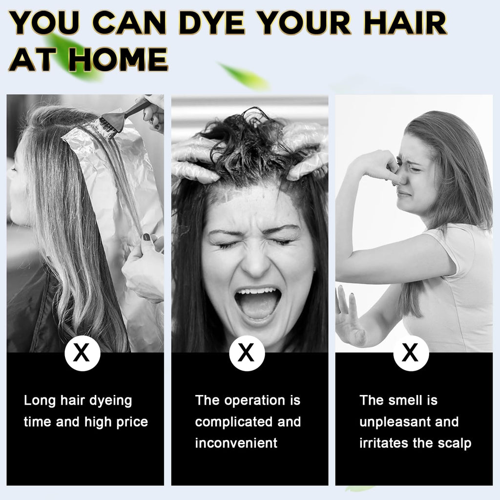 IIIMEIDU Hair Dye Shampoo 3-in-1 for Grey Hair – Dark Coffee 500ml